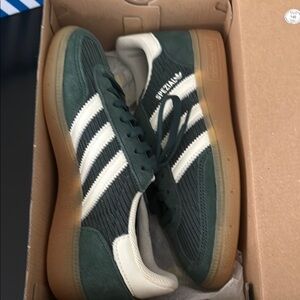 Adidas Green and White Sneakers Classic Design